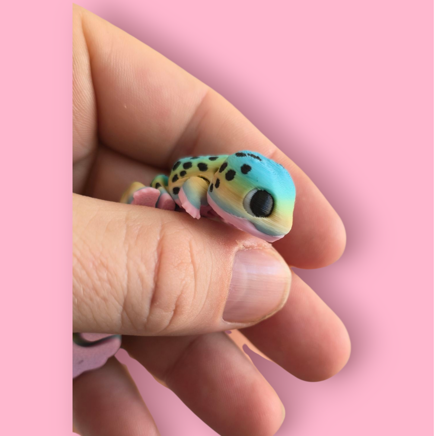 Lepord Geko β Articulated Fidget Animal Toy β Cute Desk Pet Decor β Poseable Geko Gift