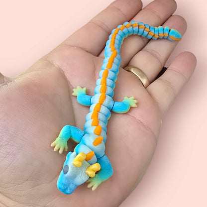 Qinglong Dragon – Matte multi colour 7" Poseable Dragon Toy | Articulated Sensory Fidget Gift
