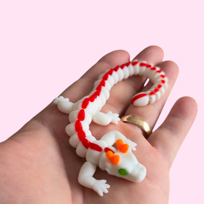 Qinglong Baby Dragon – 7" Poseable 3D Printed Dragon Toy | Articulated Collectible Figurine & Sensory Fidget Gift