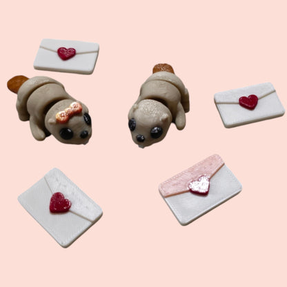 Articulated Fidget Beavers – 3D Printed Sensory Toy Pair – Cute Calming Gift for All Ages