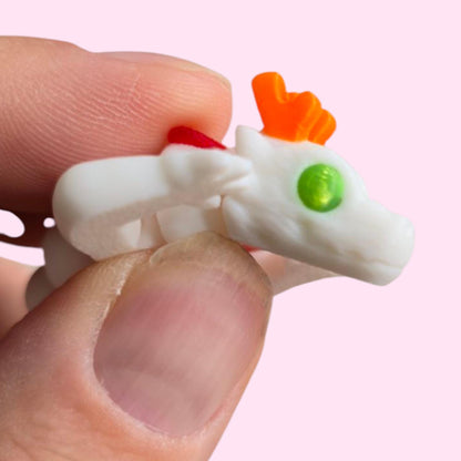 Qinglong Baby Dragon – 7" Poseable 3D Printed Dragon Toy | Articulated Collectible Figurine & Sensory Fidget Gift