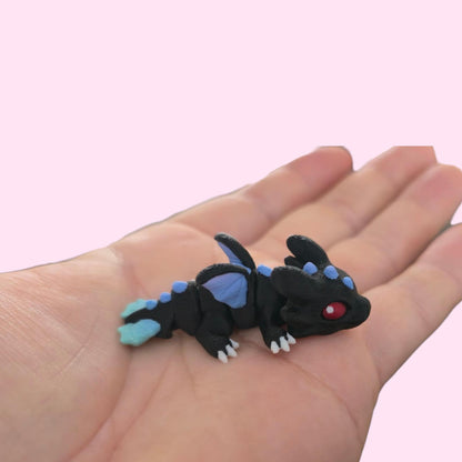 3D Printed Articulated Dragon Hatchling – Flexible Baby Dragon Toy – Fantasy Creature Gift – Poseable Fidget Toy