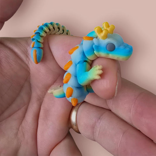 Qinglong Dragon – Matte multi colour 7" Poseable Dragon Toy | Articulated Sensory Fidget Gift