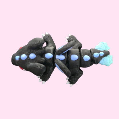 3D Printed Articulated Dragon Hatchling – Flexible Baby Dragon Toy – Fantasy Creature Gift – Poseable Fidget Toy