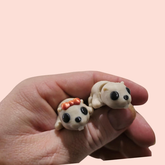 3D Printed Animals Articulated Fidget pair of beavers Desk Statue Toy Home Decoration New