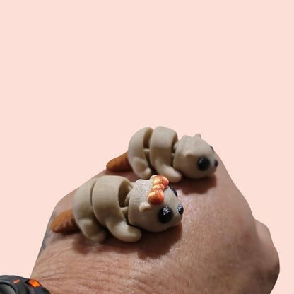 3D Printed Animals Articulated Fidget pair of beavers Desk Statue Toy Home Decoration New