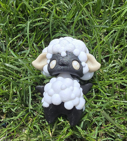 Sheep Pixie –3D Printed Fantasy Creature Figurine – Whimsical Fae Animal –Cute Magical Shelf Decor – Unique Gift for Fairy & Mythical Lovers