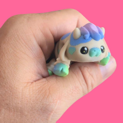 Flexi Cow – 3D Printed Articulated Cow Toy – Cute Poseable Farm Animal Figurine – Fidget Toy Gift for Kids & Cow Lovers, Moo.