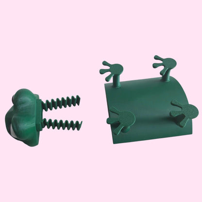 Chunky Frog Toilet Roll Holder – Fun Quirky 3D Printed Bathroom Decor"