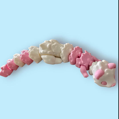 Articulated Ferret Fidget– ADHD Sensory Aid – Flexible 3D Printed Animal – Stress Relief – PLA Plastic – Cute Desk Pet
