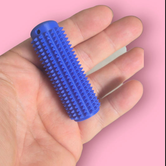 Pain Stim Roller – Deep Sensory Fidget Roller – Stim Toy – Grounding Tool for ADHD/Anxiety – Textured PLA Roller – coliflour ear aid.