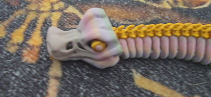 Skeleton Ball Snake – 23" Articulated Sensory Fidget Toy – Stress Relief Gift for Kids & Adults – Long Flexible Desk Toy – ADHD  Autism Aid