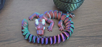 Qinglong XL 13in Baby Dragon & Egg – Articulated Sensory Toy