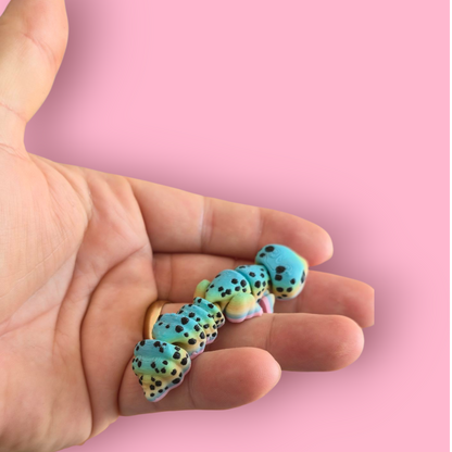 Lepord Geko – Articulated Fidget Animal Toy – Cute Desk Pet Decor – Poseable Geko Gift