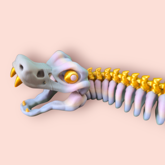 Skeleton Ball Snake – 23" Articulated Sensory Fidget Toy – Stress Relief Gift for Kids & Adults – Long Flexible Desk Toy – ADHD  Autism Aid